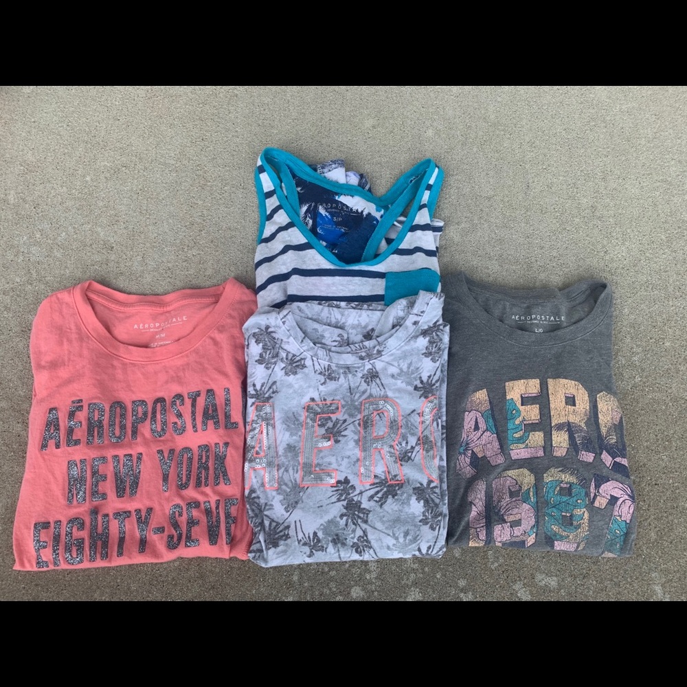 Aeropostle T’s and Tank, Large (LOT of 4)